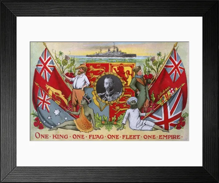 Framed Print : King George V - Scenes of the British Empire Framed Print : King George V - Scenes of the British Empire