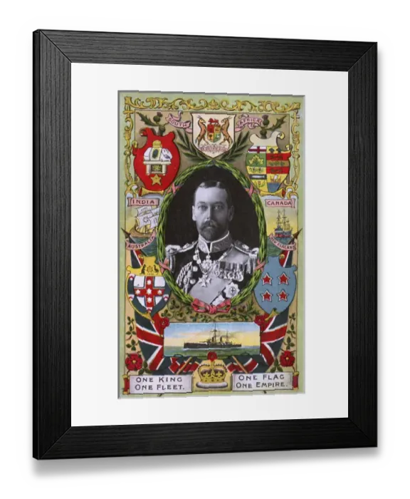 Framed Print : King George V - Scenes of the British Empire Framed Print : King George V - Scenes of the British Empire