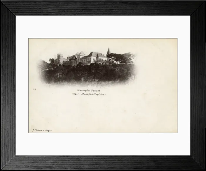 Framed Print : Algiers, Algeria - Mustapha Palace Hotel Framed Print : Algiers, Algeria - Mustapha Palace Hotel