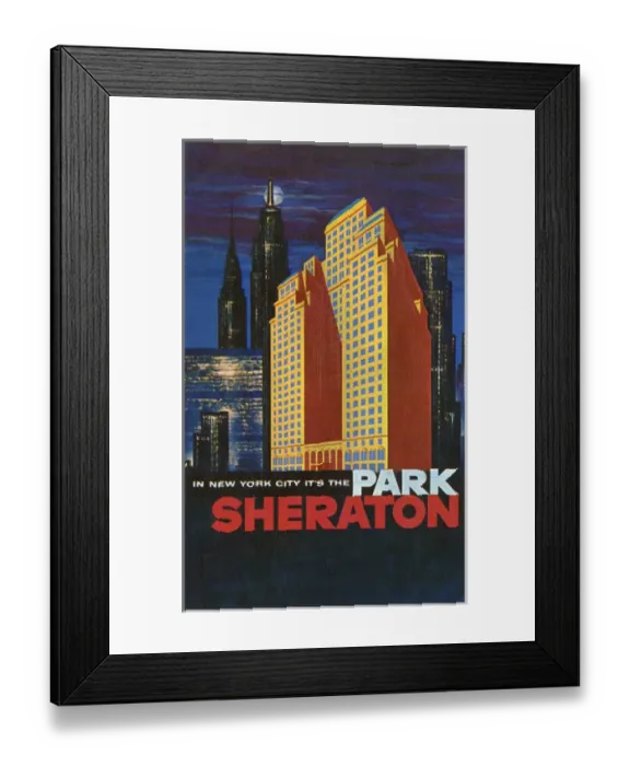 Framed Print : Park Sheraton Hotel, New York, USA Framed Print : Park Sheraton Hotel, New York, USA