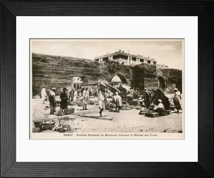 Framed Print : Rabat, Morocco, Old Walls, Boulevard Gourand, Fruit Market Framed Print : Rabat, Morocco, Old Walls, Boulevard Gourand, Fruit Market