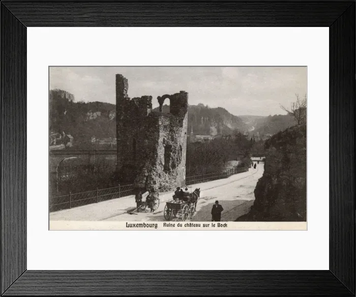 Framed Print : Ruins of the Bock Caste - Luxembourg Framed Print : Ruins of the Bock Caste - Luxembourg
