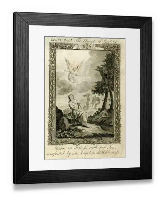 Framed Print : Hagar in distress with her son Framed Print : Hagar in distress with her son