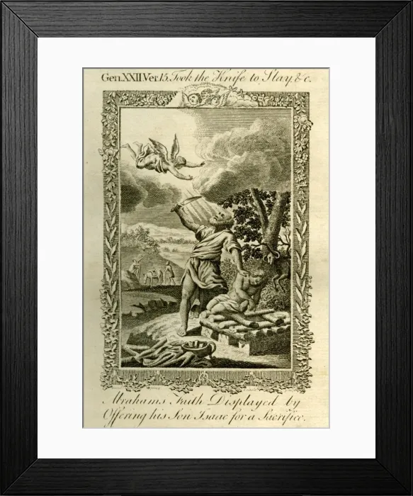 Framed Print : Abrahams faith displayed by offering his son Isaac Framed Print : Abrahams faith displayed by offering his son Isaac