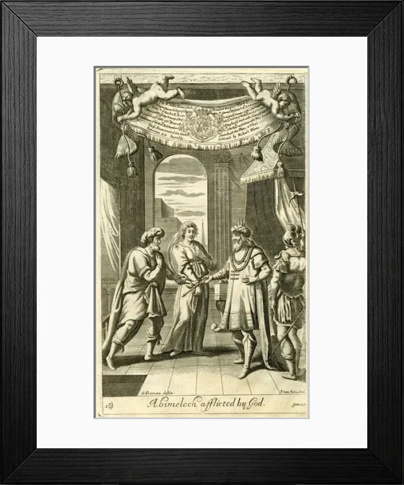 Framed Print : Abimelech afflicted by God Framed Print : Abimelech afflicted by God
