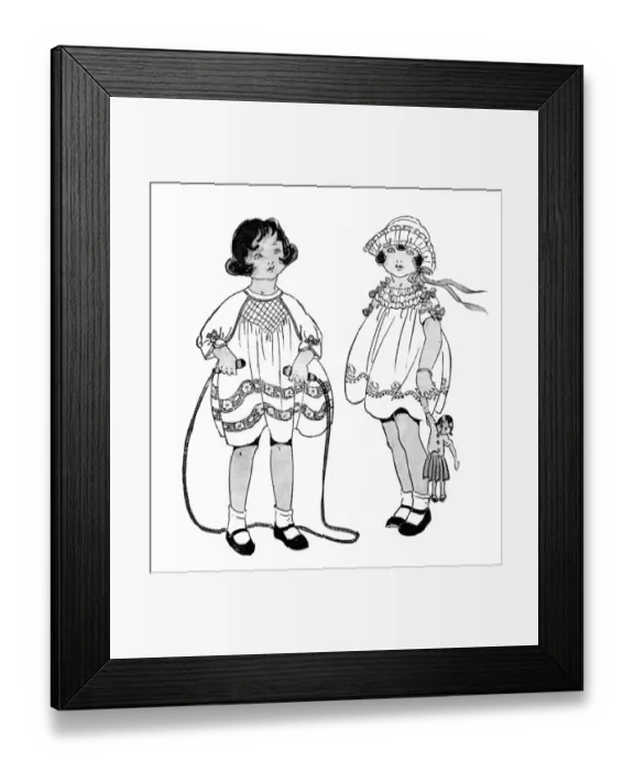 Framed Print : Young children playing outside Framed Print : Young children playing outside