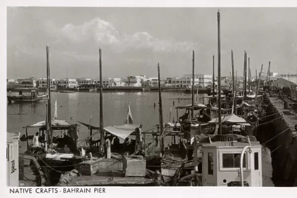Native vessels, Manama Pier, Bahrain, Persian Gulf