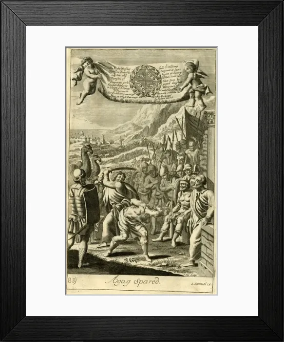 Framed Print : Agag spared Framed Print : Agag spared