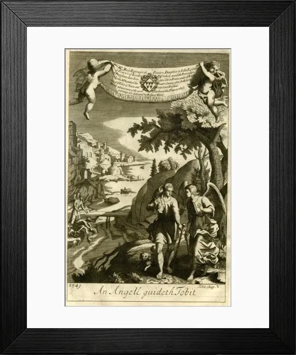 Framed Print : An angel guides Tobit Framed Print : An angel guides Tobit