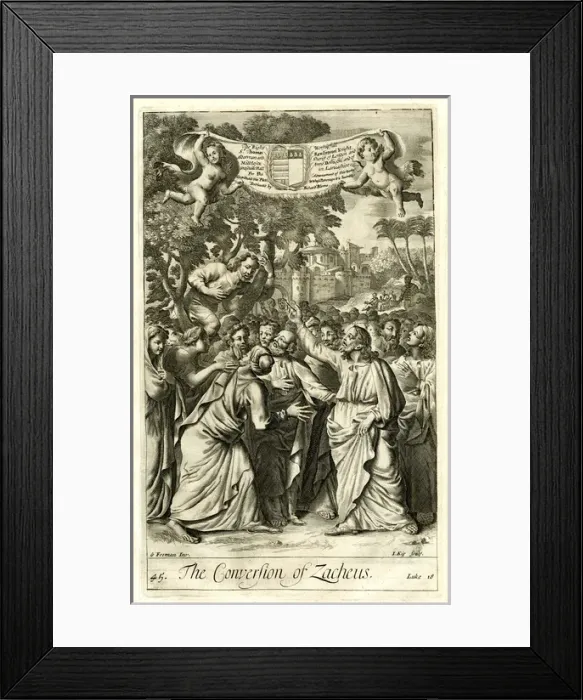 Framed Print : Conversion of Zacchaeus Framed Print : Conversion of Zacchaeus