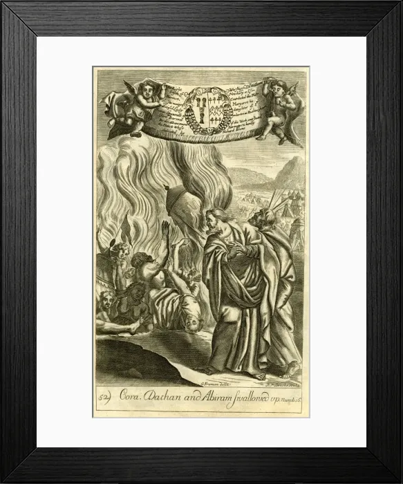 Framed Print : Korah, Dathan and Abiram swallowed up Framed Print : Korah, Dathan and Abiram swallowed up