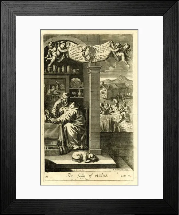 Framed Print : The Folly of Riches Framed Print : The Folly of Riches
