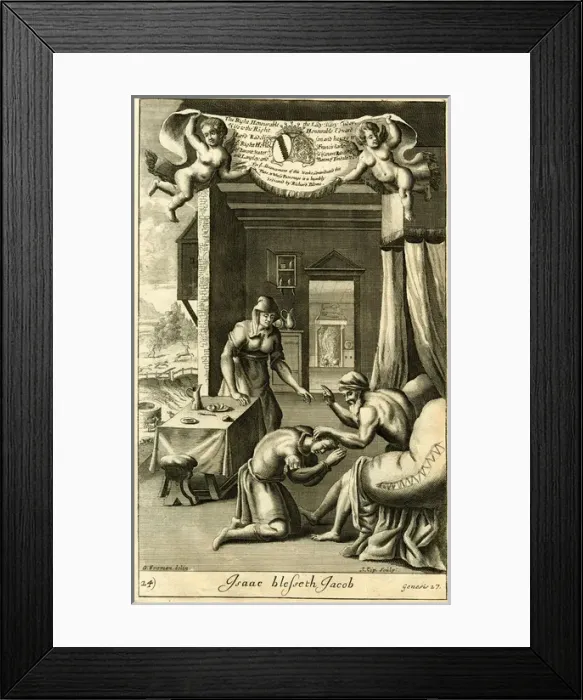 Framed Print : Isaac blesses Jacob Framed Print : Isaac blesses Jacob