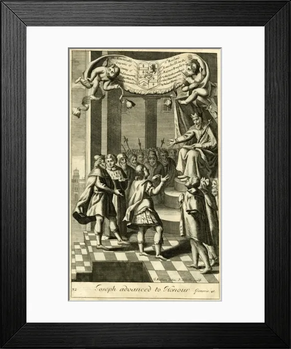 Framed Print : Joseph advanced to honour Framed Print : Joseph advanced to honour