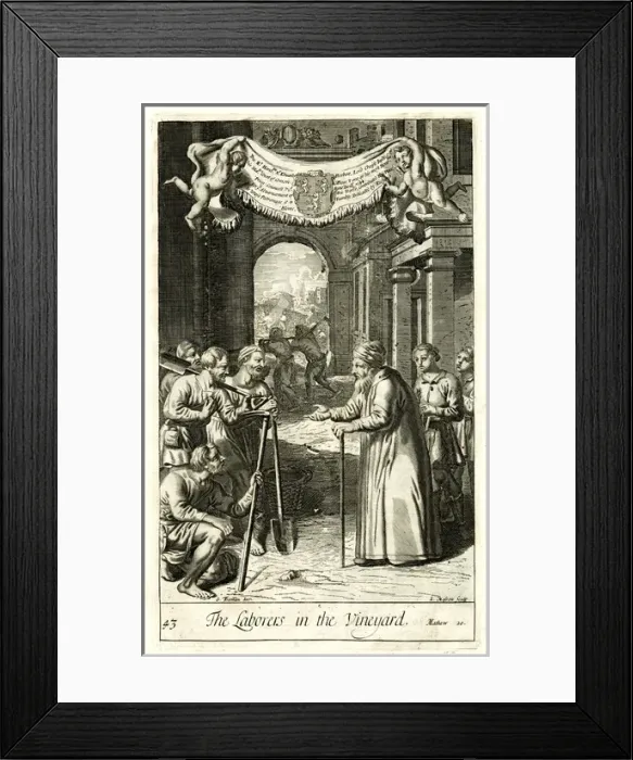 Framed Print : The labourers in the vineyard Framed Print : The labourers in the vineyard