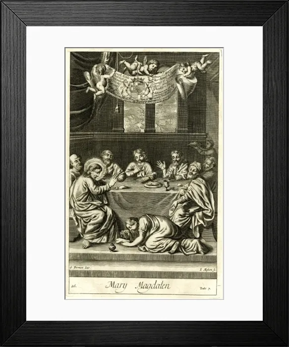 Framed Print : Mary Magdalen, Jesus and the Disciples Framed Print : Mary Magdalen, Jesus and the Disciples