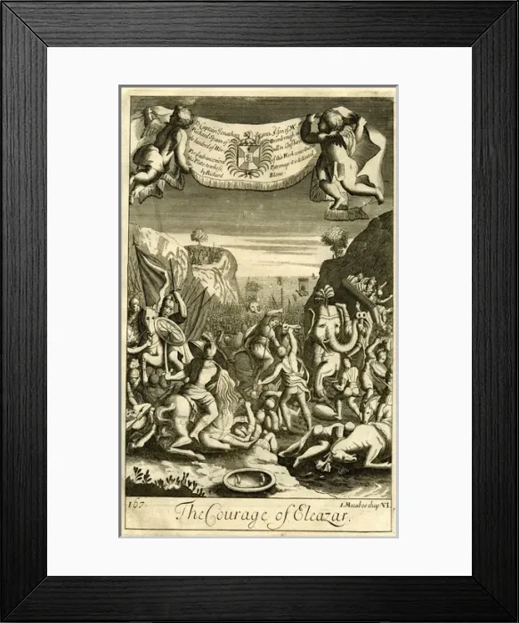 Framed Print : The Courage of Eleazar