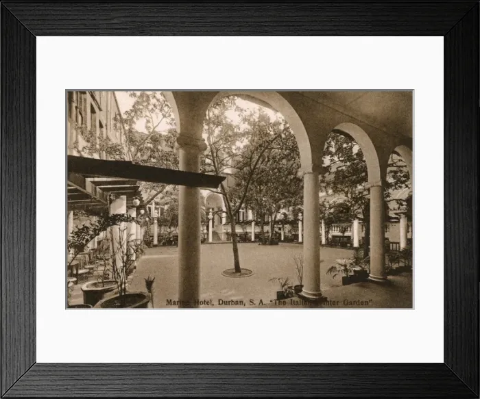 Framed Print : Marine Hotel, Durban, Natal Province, South Africa Framed Print : Marine Hotel, Durban, Natal Province, South Africa