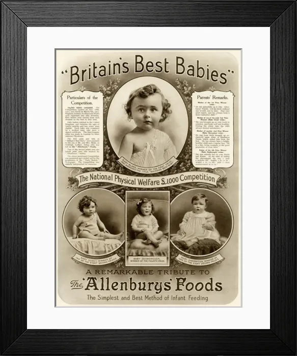 Framed Print : Britains Best Babies competition 1914 Framed Print : Britains Best Babies competition 1914