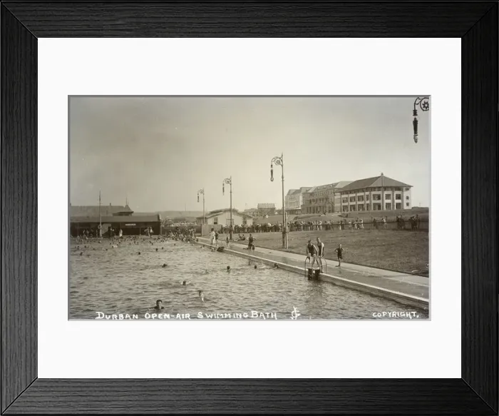 Framed Print : Swimming bath, Durban, Natal Province, South Africa Framed Print : Swimming bath, Durban, Natal Province, South Africa