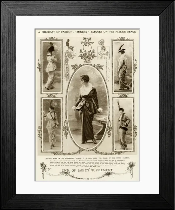 Framed Print : Forecast of fashion for spring 1914
