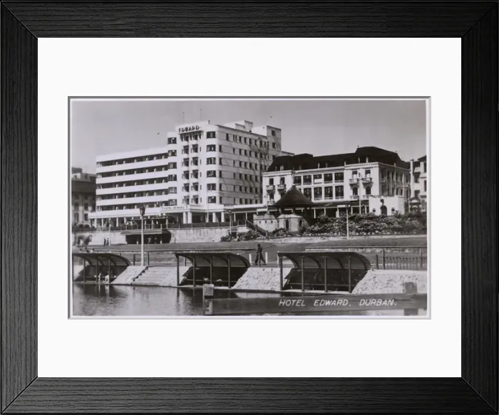 Framed Print : Hotel Edward, Durban, Natal Province, South Africa Framed Print : Hotel Edward, Durban, Natal Province, South Africa
