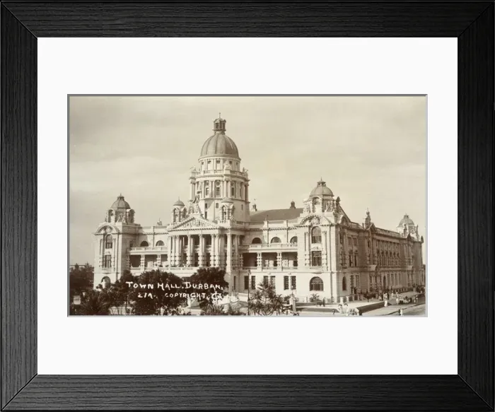 Framed Print : Town Hall, Durban, Natal Province, South Africa Framed Print : Town Hall, Durban, Natal Province, South Africa