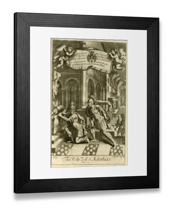 Framed Print : The Holy Zeal of Mattathias Framed Print : The Holy Zeal of Mattathias