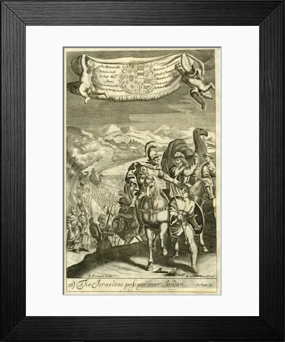 Framed Print : The Israelites passage over Jordan Framed Print : The Israelites passage over Jordan