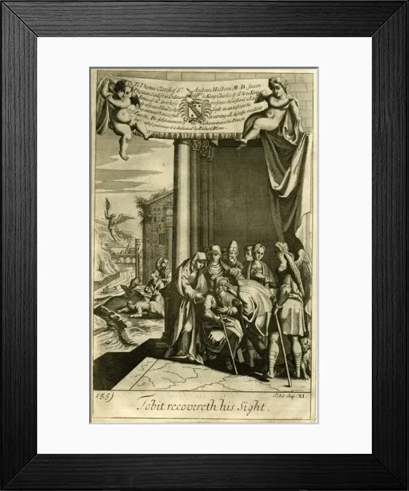 Framed Print : Tobit recovers his sight Framed Print : Tobit recovers his sight
