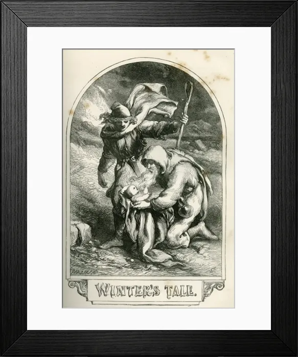 Framed Print : The Winters Tale - title page Framed Print : The Winters Tale - title page