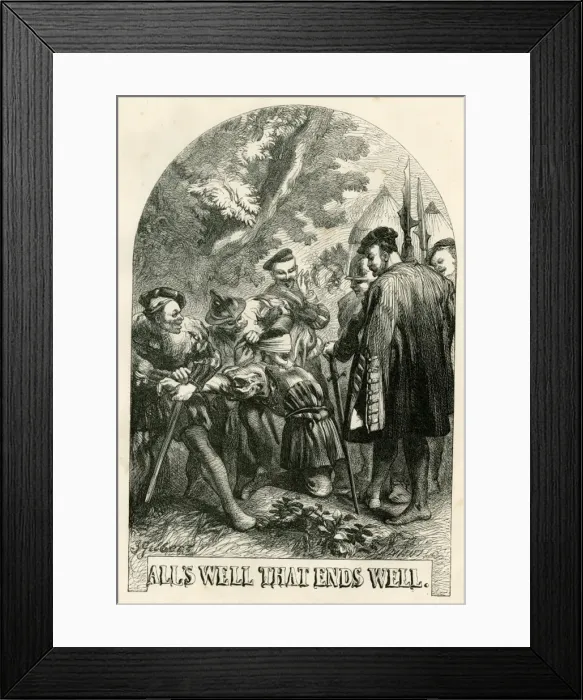 Framed Print : Alls Well That Ends Well - title page Framed Print : Alls Well That Ends Well - title page