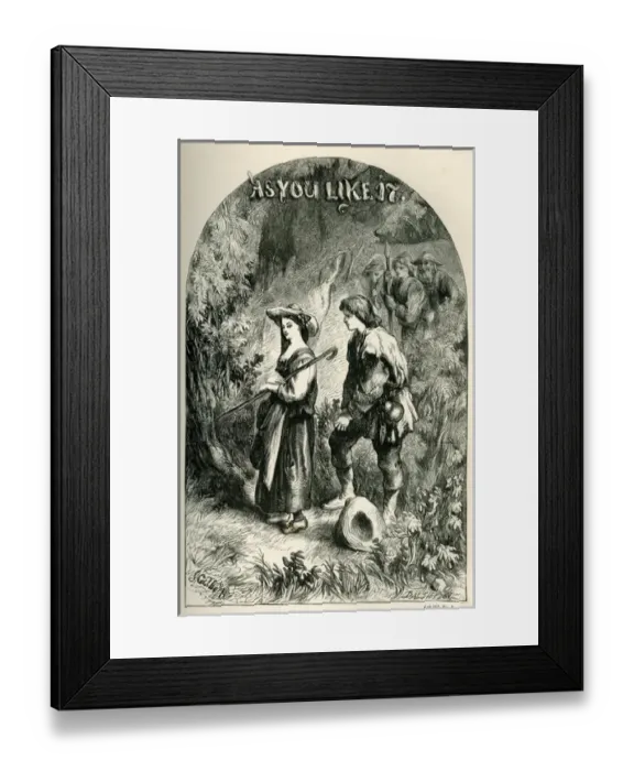 Framed Print : As You Like It - title page Framed Print : As You Like It - title page