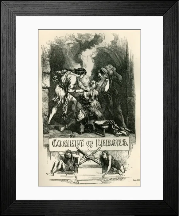 Framed Print : The Comedy of Errors - title page Framed Print : The Comedy of Errors - title page