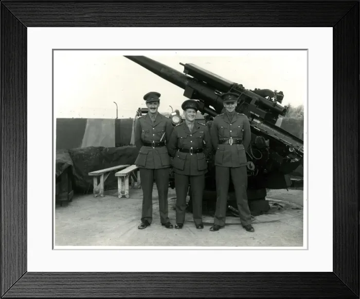 Framed Print : Members of A Troop 281-88 during WW2 Framed Print : Members of A Troop 281-88 during WW2