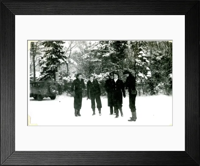 Framed Print : Chateau d Hennement, France, Christmas 1944 Framed Print : Chateau d Hennement, France, Christmas 1944