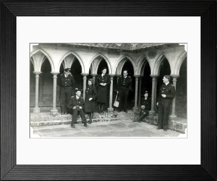 Framed Print : Cloisters of Saint-Michel, Brittany, France, WW2 Framed Print : Cloisters of Saint-Michel, Brittany, France, WW2