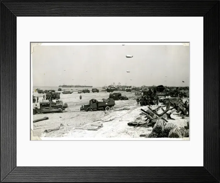 Framed Print : D-Day American Armour, Normandy, France, WW2