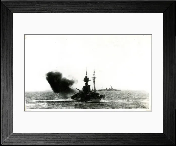 Framed Print : D-Day firing off Normandy, France, WW2 Framed Print : D-Day firing off Normandy, France, WW2