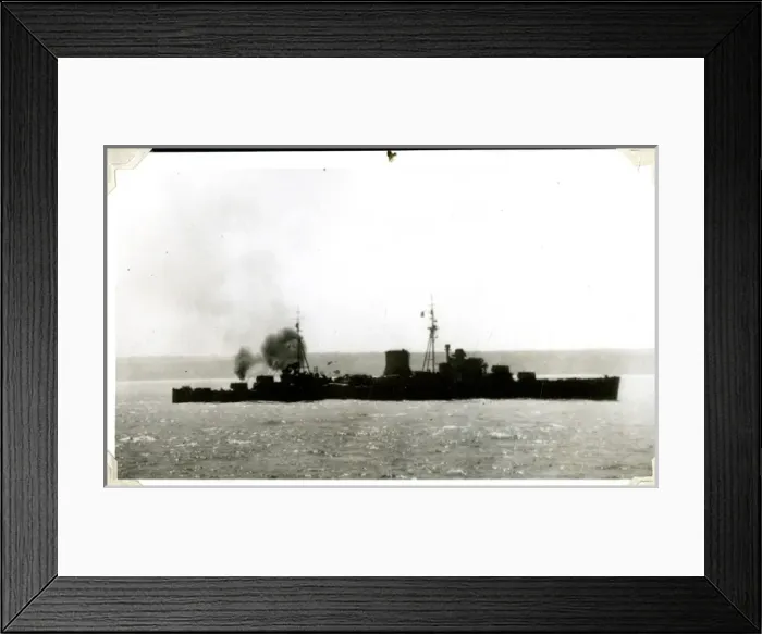 Framed Print : D-Day firing off Normandy, France, WW2 Framed Print : D-Day firing off Normandy, France, WW2