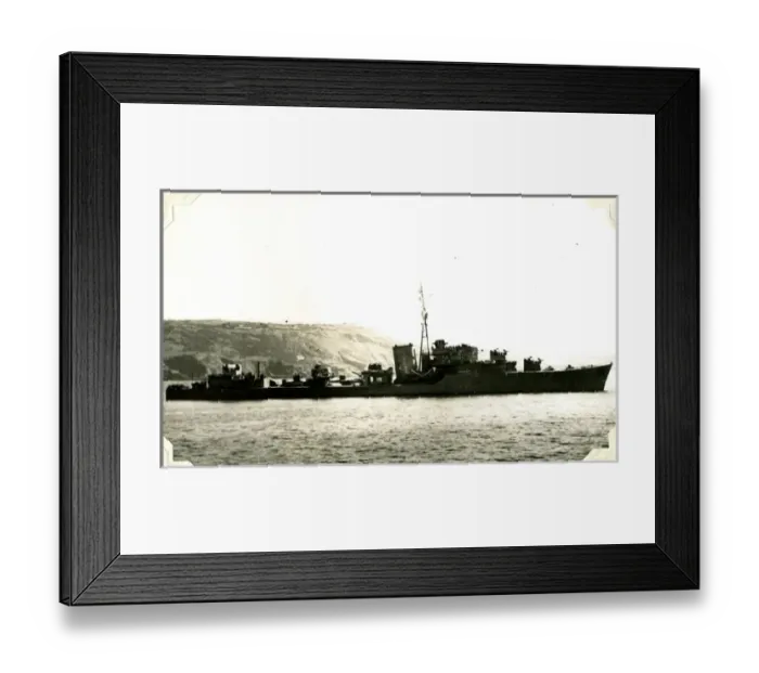 Framed Print : HMS Meteor, Scapa Flow, WW2 Framed Print : HMS Meteor, Scapa Flow, WW2