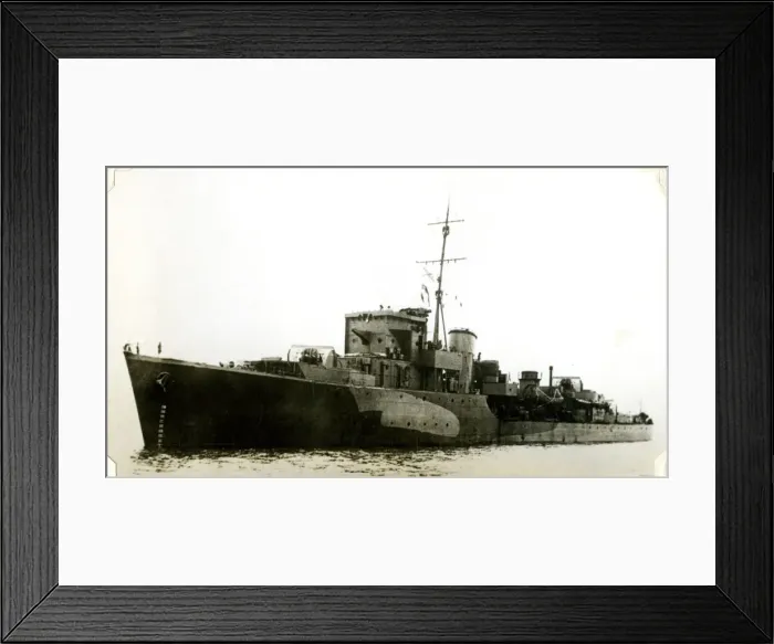 Framed Print : HMS Middleton, Scapa Flow, WW2 Framed Print : HMS Middleton, Scapa Flow, WW2