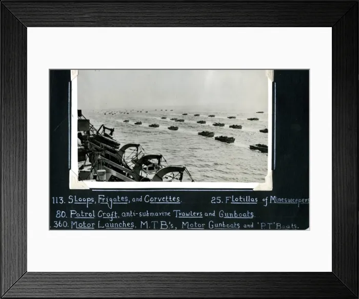 Framed Print : D-Day Invasion Forces off Normandy, France, WW2 Framed Print : D-Day Invasion Forces off Normandy, France, WW2