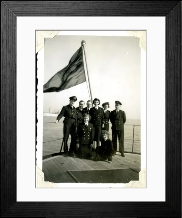 Framed Print : On board HMS Queen Emma en route for Normandy, WW2 Framed Print : On board HMS Queen Emma en route for Normandy, WW2