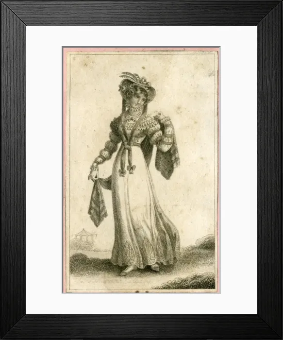 Framed Print : Woman in Georgian style costume Framed Print : Woman in Georgian style costume