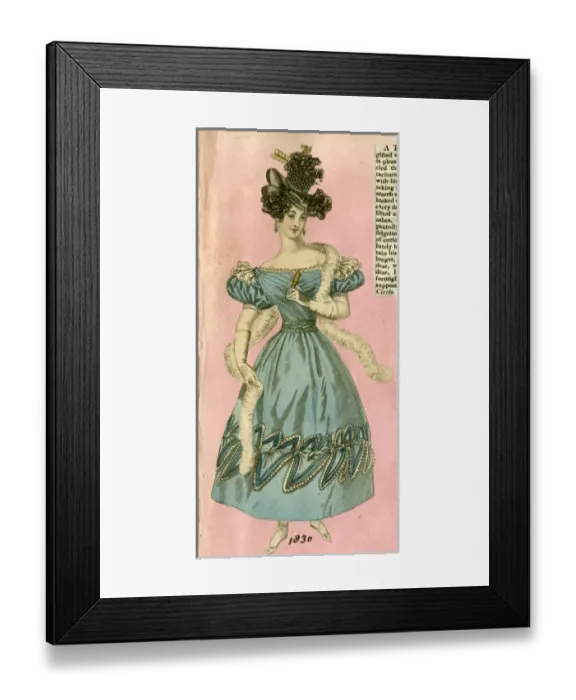 Framed Print : Woman in Georgian style costume Framed Print : Woman in Georgian style costume