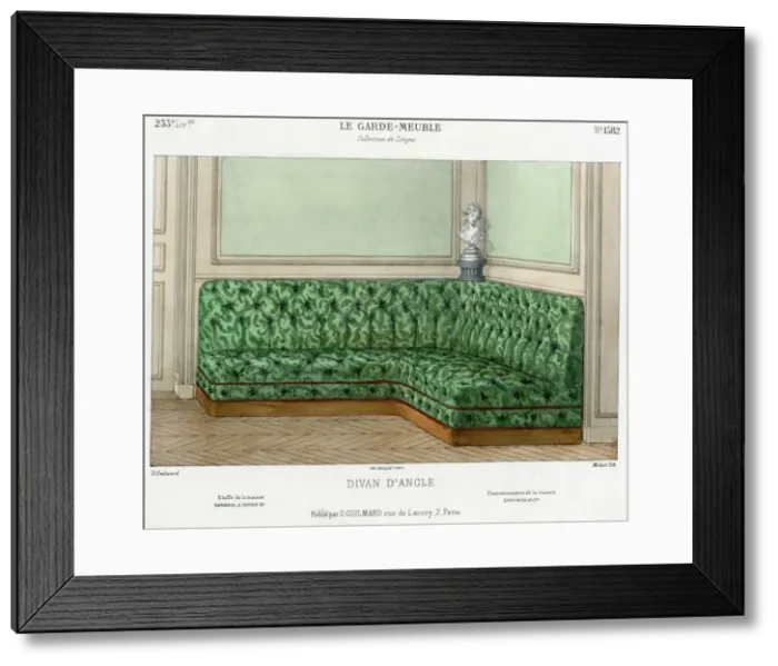 Framed Print : French furnishing -- corner seating Framed Print : French furnishing -- corner seating