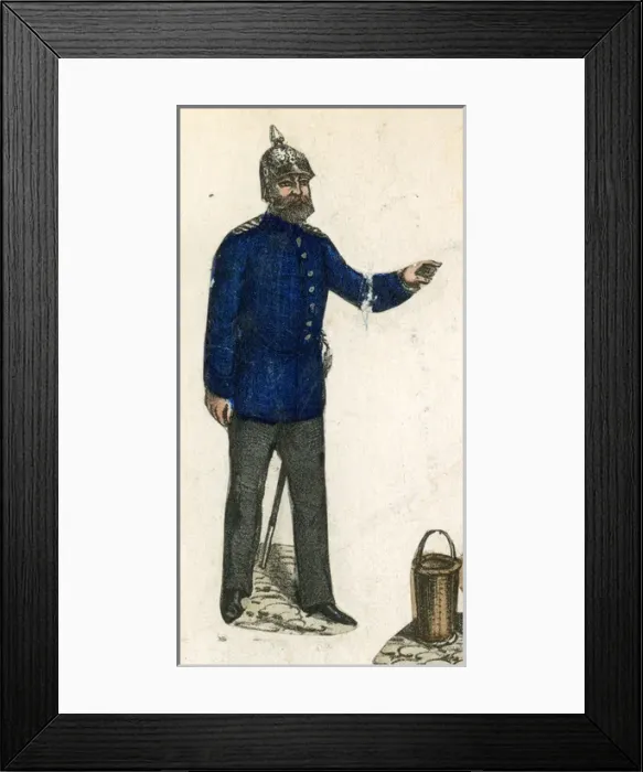 Framed Print : German firemen scrap Framed Print : German firemen scrap