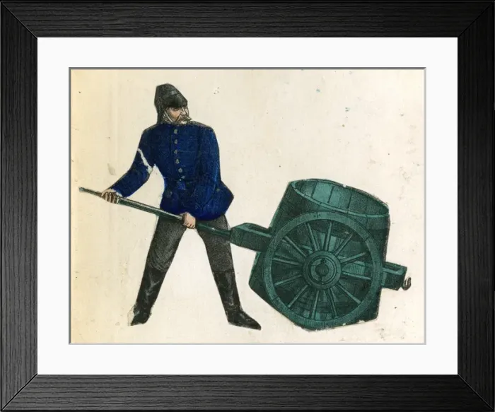 Framed Print : German firemen scrap Framed Print : German firemen scrap