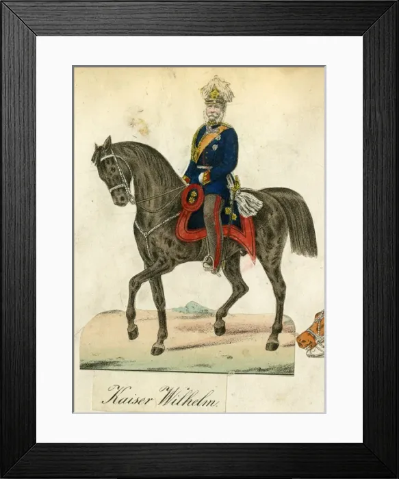 Framed Print : German scrap, Kaiser Wilhelm I Framed Print : German scrap, Kaiser Wilhelm I